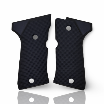 Zib Grips Silah Kabzası - Beretta 92 Kompakt ile Uyumlu - Siyah Renk - Polimer Malzemesinden Yapılma - POBRT92CMPSY001