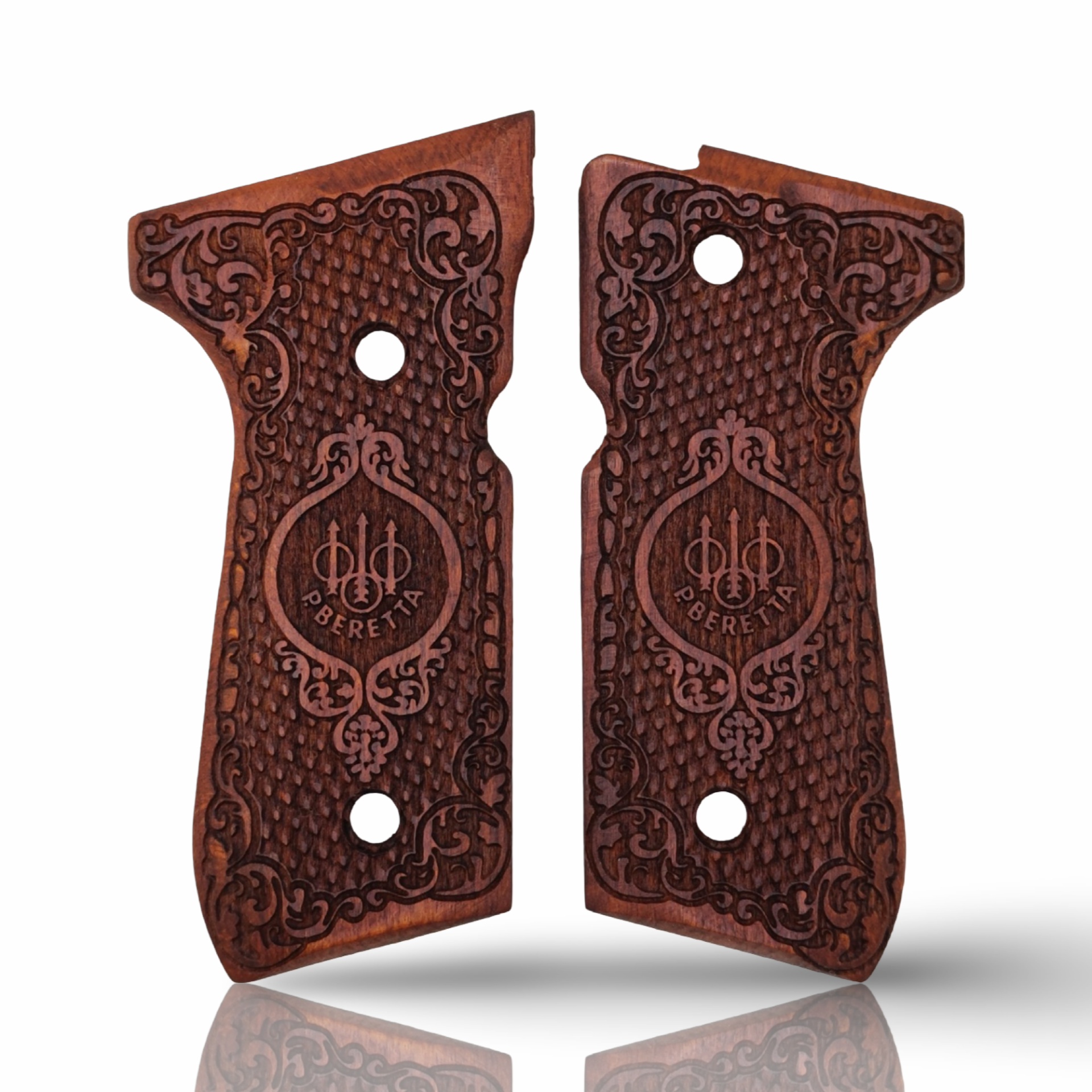 Zib Grips Silah Kabzası - Girsan Yavuz 16, Beretta F92 ile Uyumlu - Meşe Renk - BRTF92MS023
