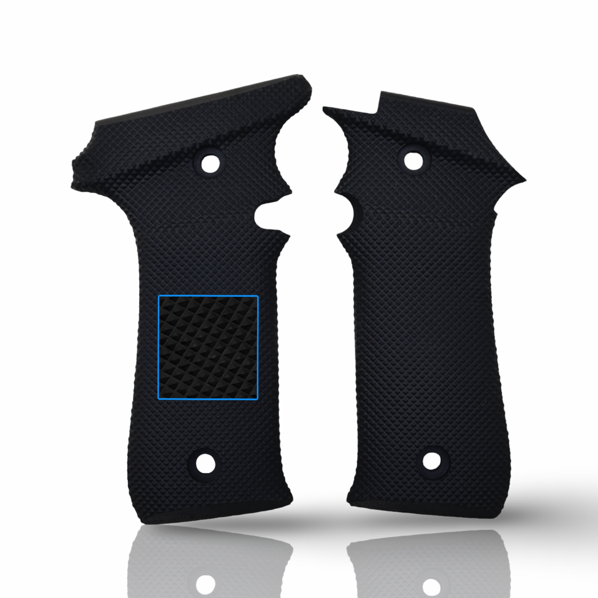Zib Grips Silah Kabzası - LLama 7.65, Llama Model X-A .32 Kalibre ile Uyumlu - Siyah Renk - Polimer Malzemesinden Yapılma - POLLM32SY002