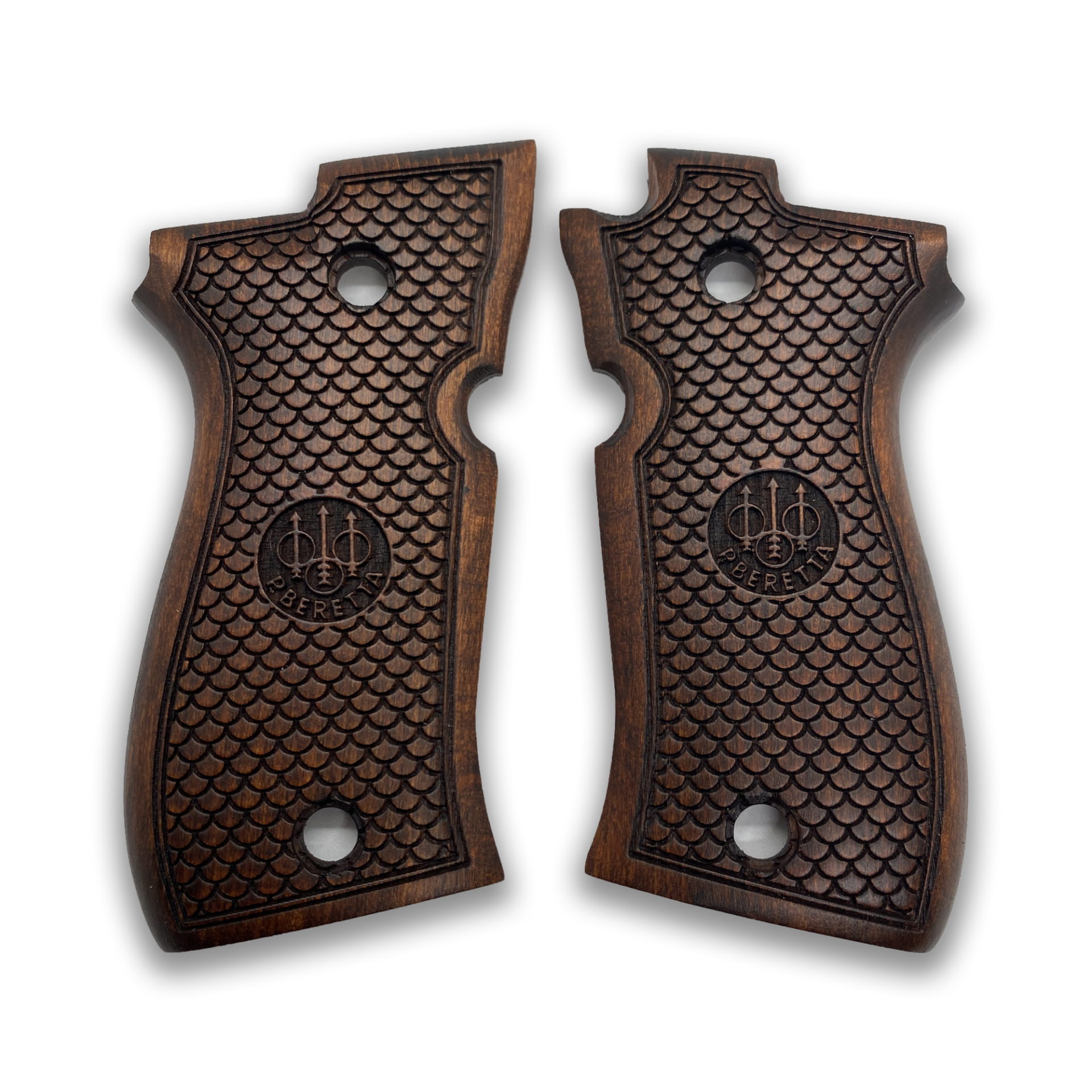 Zib Grips Silah Kabzası - Beretta F81/F84, Fatih 13 ile Uyumlu - Koyu Kahverengi Renk - BRTF81CV005