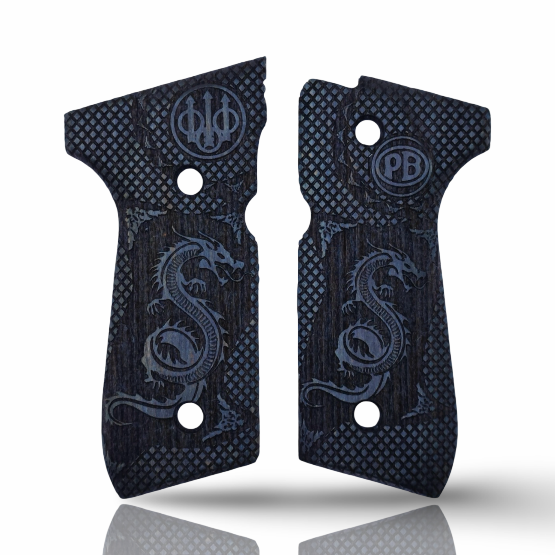Zib Grips Silah Kabzası - Girsan Yavuz 16, Beretta F92 ile Uyumlu - Mavi Renk - BRTF92MV015