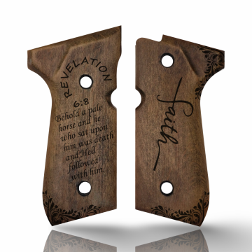 Zib Grips Silah Kabzası - Girsan Yavuz 16, Beretta F92 ile Uyumlu - Açık Kahverengi Renk - BRTF92UC064