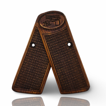 Zib Grips Silah Kabzası - Browning FN 1922, Uzun Belçika ile Uyumlu - Koyu Kahverengi Renk - BRWFNUCV003