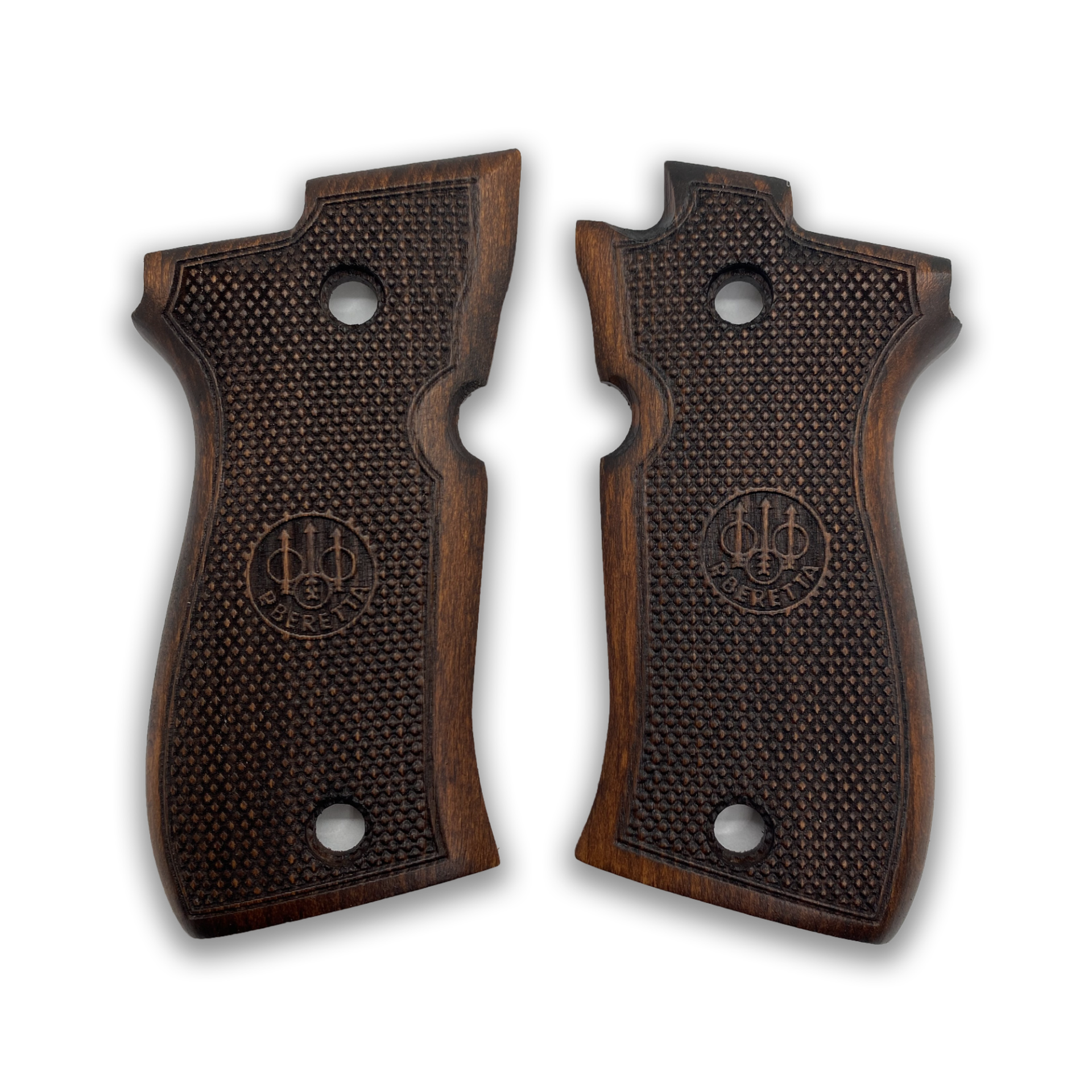 Zib Grips Silah Kabzası - Beretta F81/F84, Fatih 13 ile Uyumlu - Koyu Kahverengi Renk - BRTF81CV006