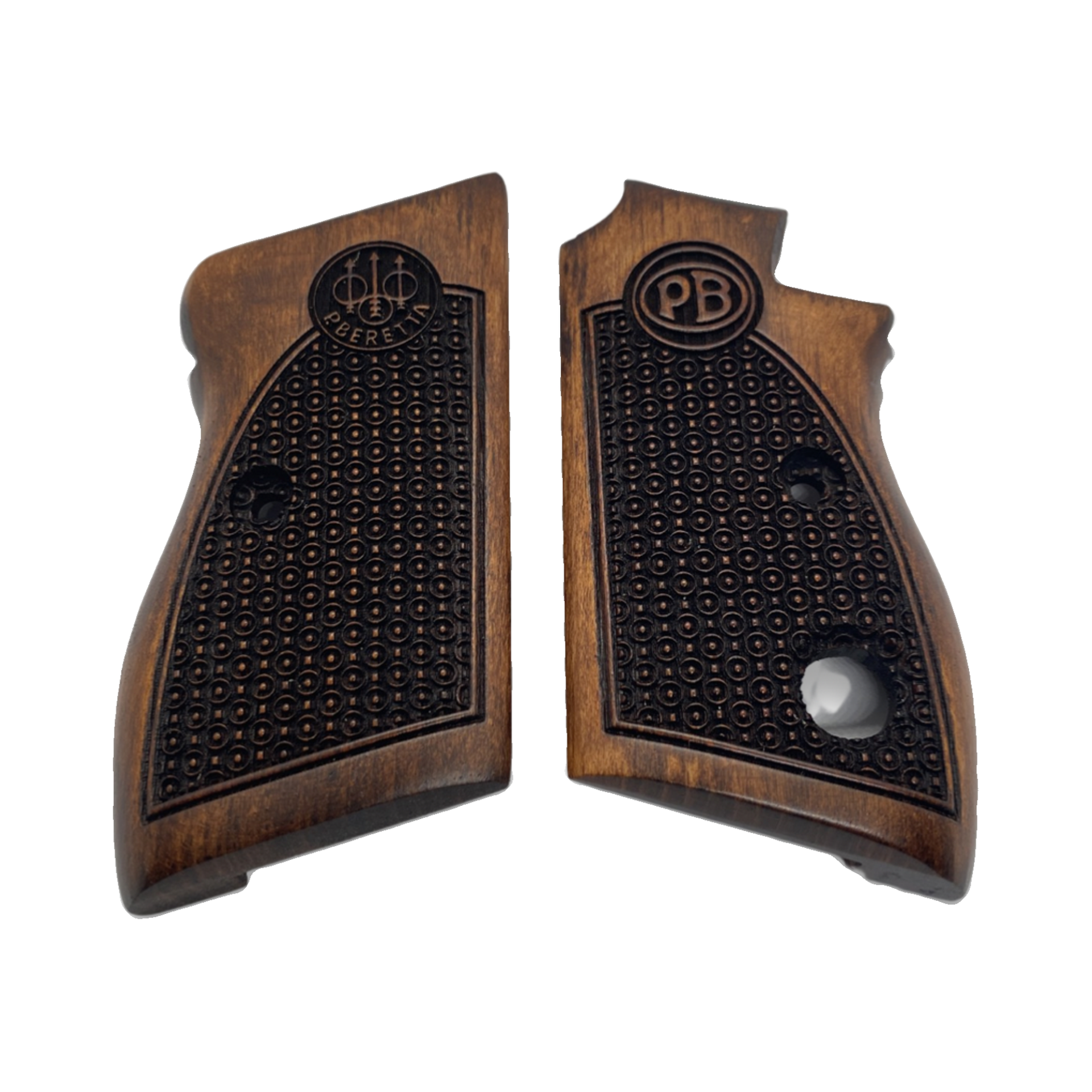 Zib Grips Silah Kabzası - Beretta Tek Düğme, 70 - 70S Puma ile Uyumlu - Koyu Kahverengi Renk - BRTM70CV001