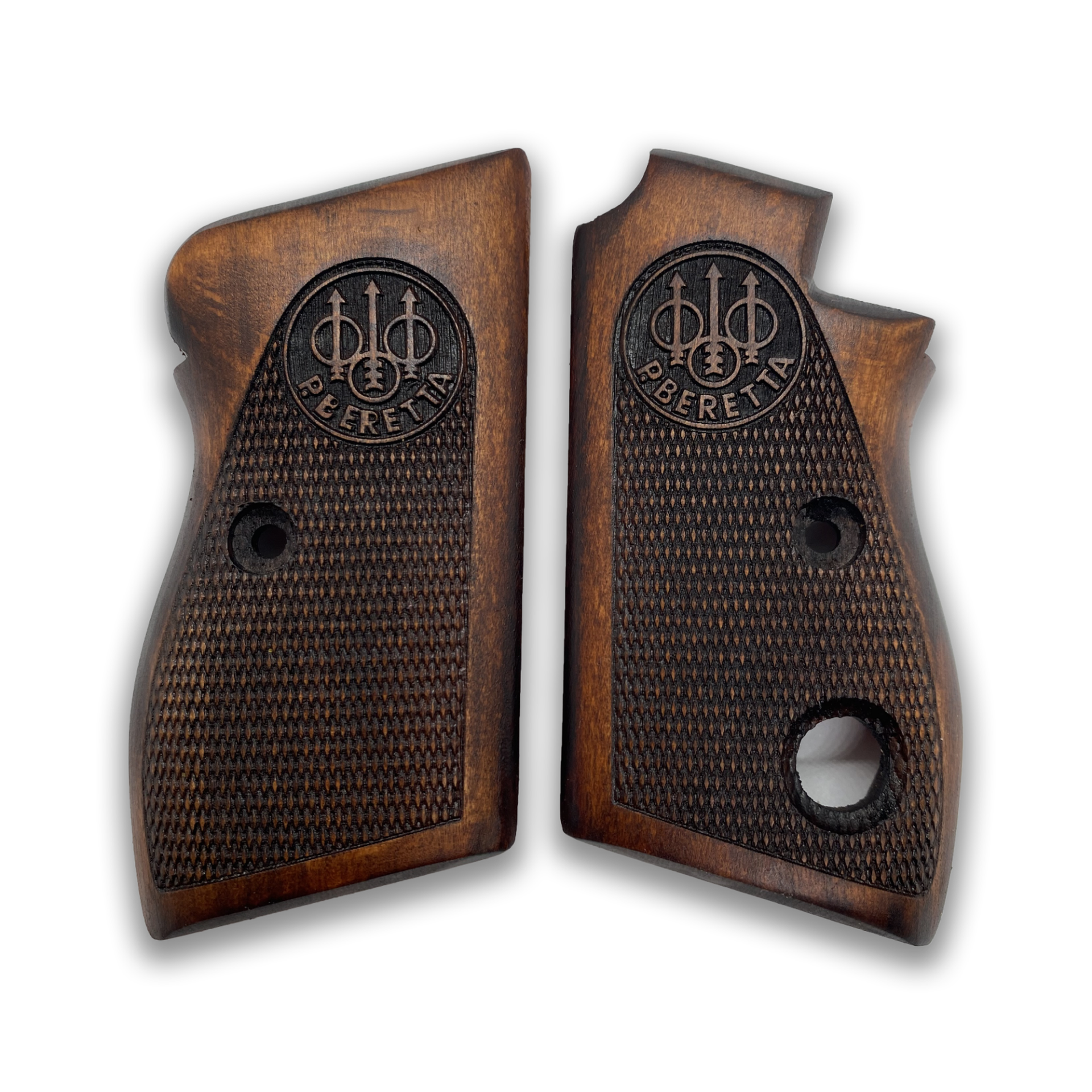 Zib Grips Silah Kabzası - Beretta Tek Düğme, 70 - 70S Puma ile Uyumlu - Koyu Kahverengi Renk - BRTM70CV005