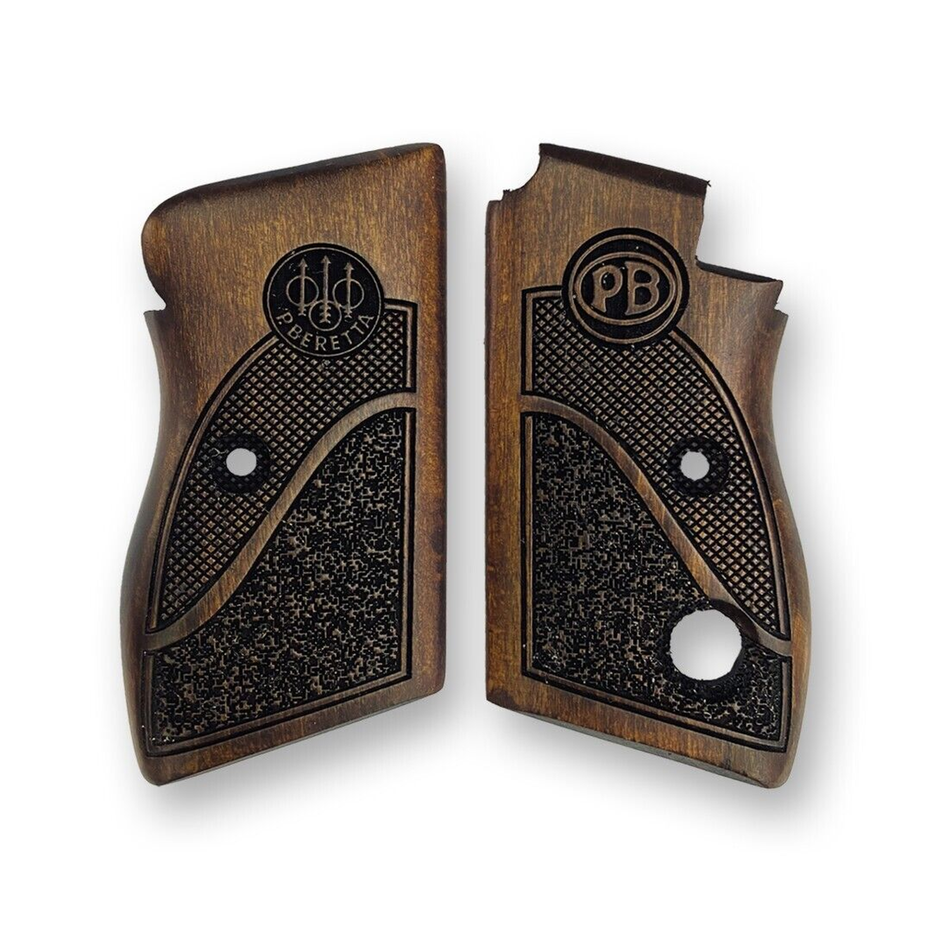 Zib Grips Silah Kabzası - Beretta Tek Düğme, 70 - 70S Puma ile Uyumlu - Koyu Kahverengi Renk - BRTM70CV007