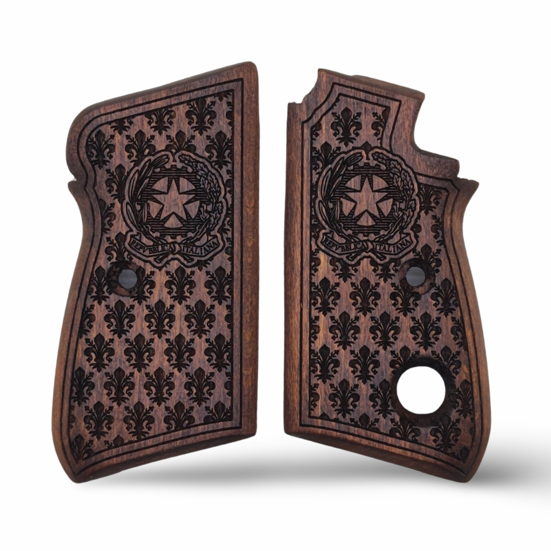 Zib Grips Silah Kabzası - Beretta Tek Düğme, 70 - 70S Puma ile Uyumlu - Koyu Kahverengi Renk - BRTM70CV003