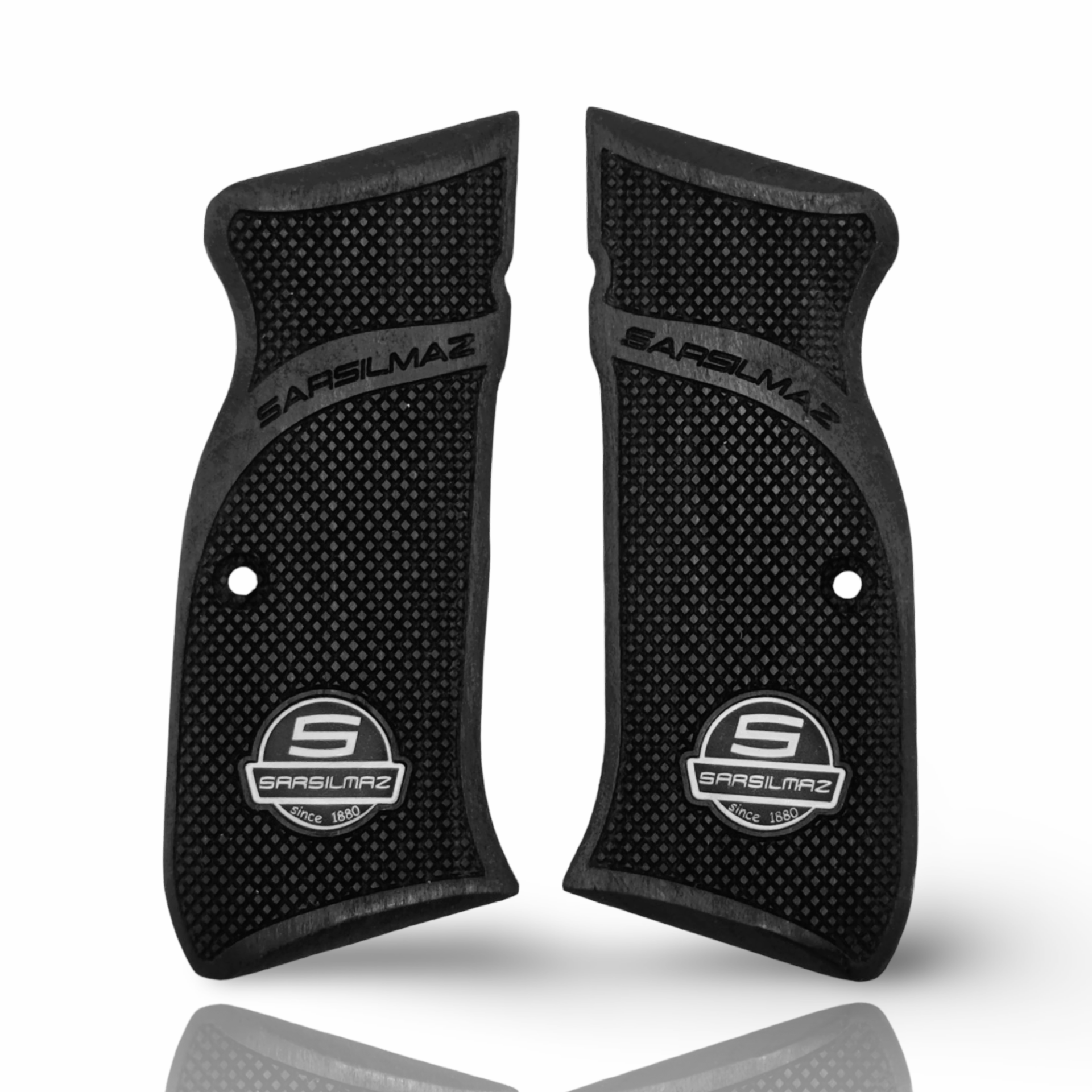 Zib Grips Silah Kabzası - Sarsılmaz Kılınç 2000 Light, Ar24, P8S, P8L ile Uyumlu - Siyah Renk - Metal Logolu - SRSLGTSY002L2