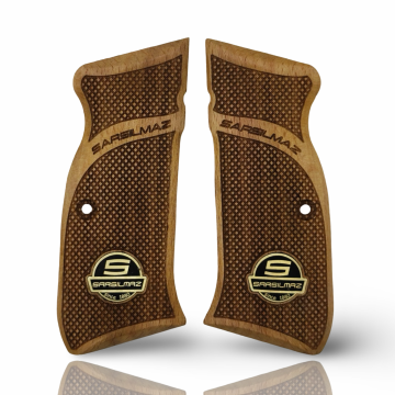 Zib Grips Silah Kabzası - Sarsılmaz Kılınç 2000 Light, Ar24, P8S, P8L ile Uyumlu - Sadece vernik uygulanmış - Metal Logolu - SRSLGTSV002L1