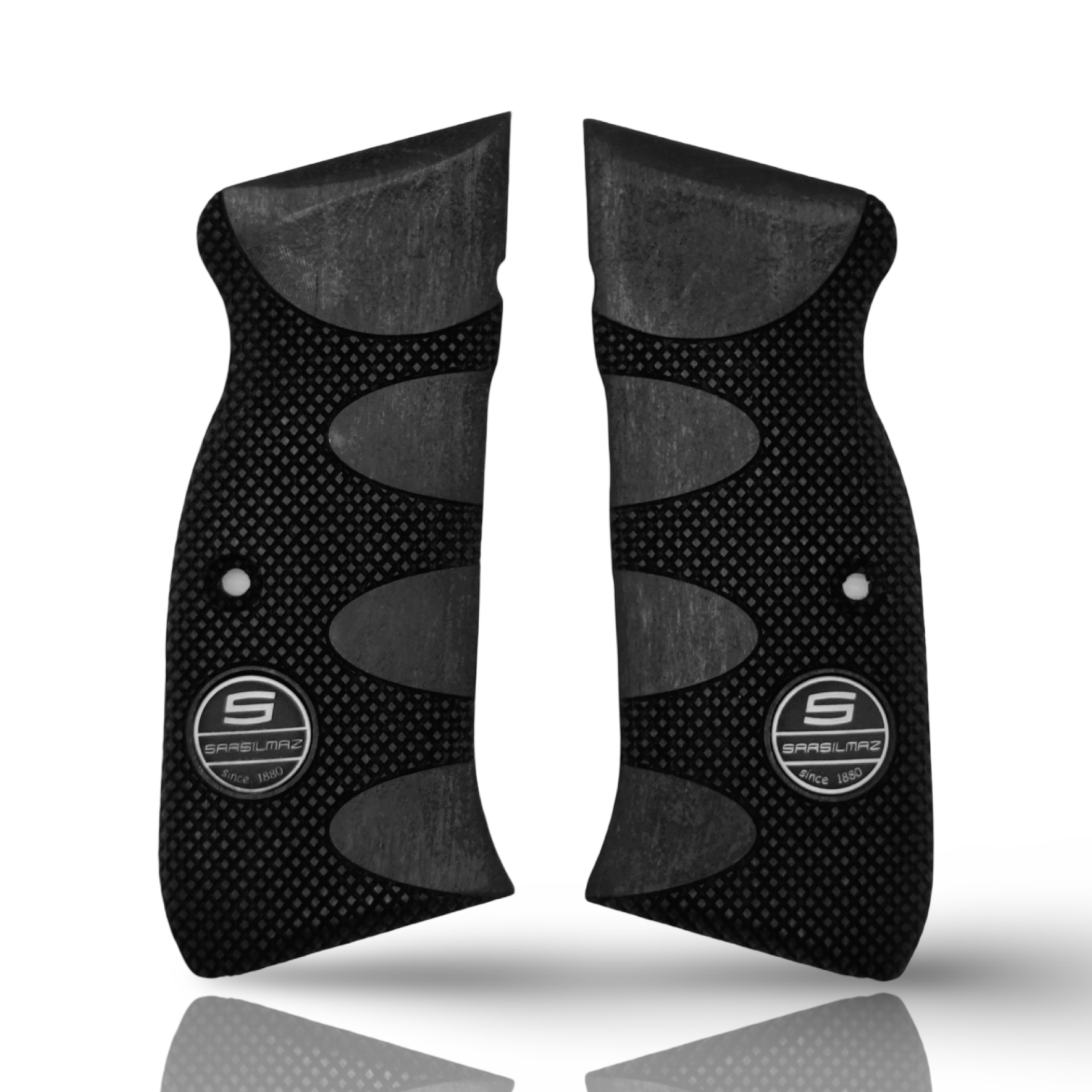 Zib Grips Silah Kabzası - Sarsılmaz Kılınç 2000 Light, Ar24, P8S, P8L ile Uyumlu - Siyah Renk - Metal Logolu - SRSLGTSY003L2