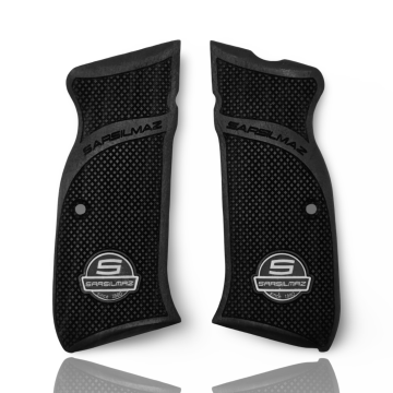 Zib Grips Silah Kabzası - Sarsılmaz Kılınç 2000 Mega, K11 ile Uyumlu - Siyah Renk - Metal Logolu - SRSMEGASY002L2
