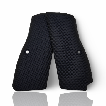 Zib Grips Silah Kabzası - Zig 14, Browning HP, High Power 14, Dik Kasa, Browning Halkalı (Halka için kesim yaptırmak için mesaj atın), Halkasız ile Uyumlu - Siyah Renk - Polimer Malzemesinden Yapılma - POBRWHPSY003
