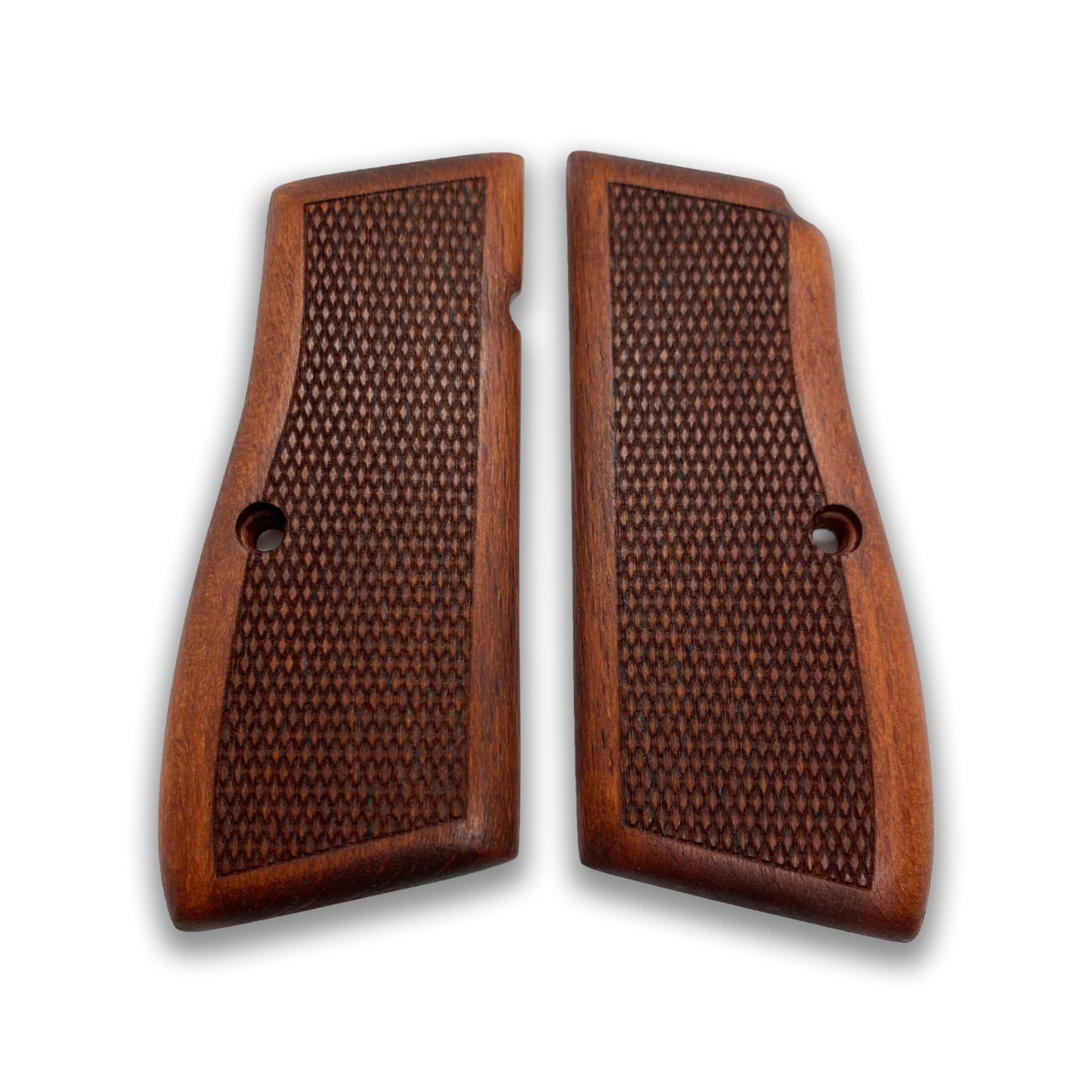 Zib Grips Silah Kabzası - Zig 14, Browning HP, High Power 14, Dik Kasa, Browning Halkalı (Halka için kesim yaptırmak için mesaj atın), Halkasız ile Uyumlu - Meşe Renk - BRWHPMS004