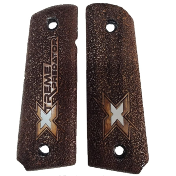 Zib Grips Silah Kabzası - Colt 1911, Girsan MC 1911 ile Uyumlu - Koyu Kahverengi Renk - CLT1911CV086