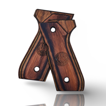 Zib Grips Silah Kabzası - Girsan Yavuz 16, Beretta F92 ile Uyumlu - Sadece vernik uygulanmış - Lamine Malzemesinden Yapılma - LMBRTF92SV054