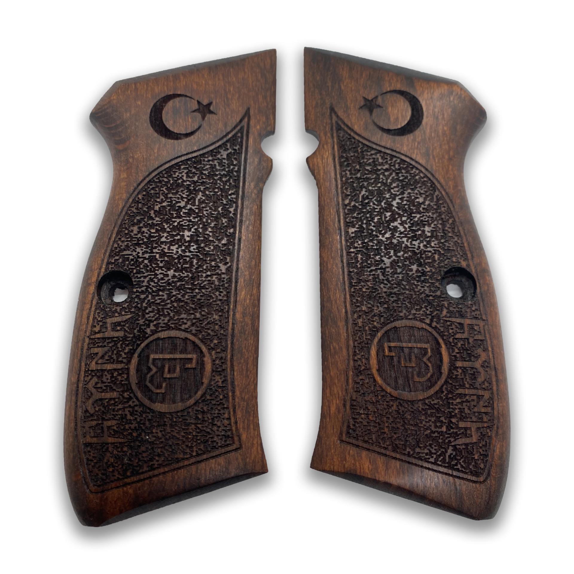 Zib Grips Silah Kabzası - CZ 75, Canik 55, S120, L120 ile Uyumlu - Koyu Kahverengi Renk - CZ75CV044