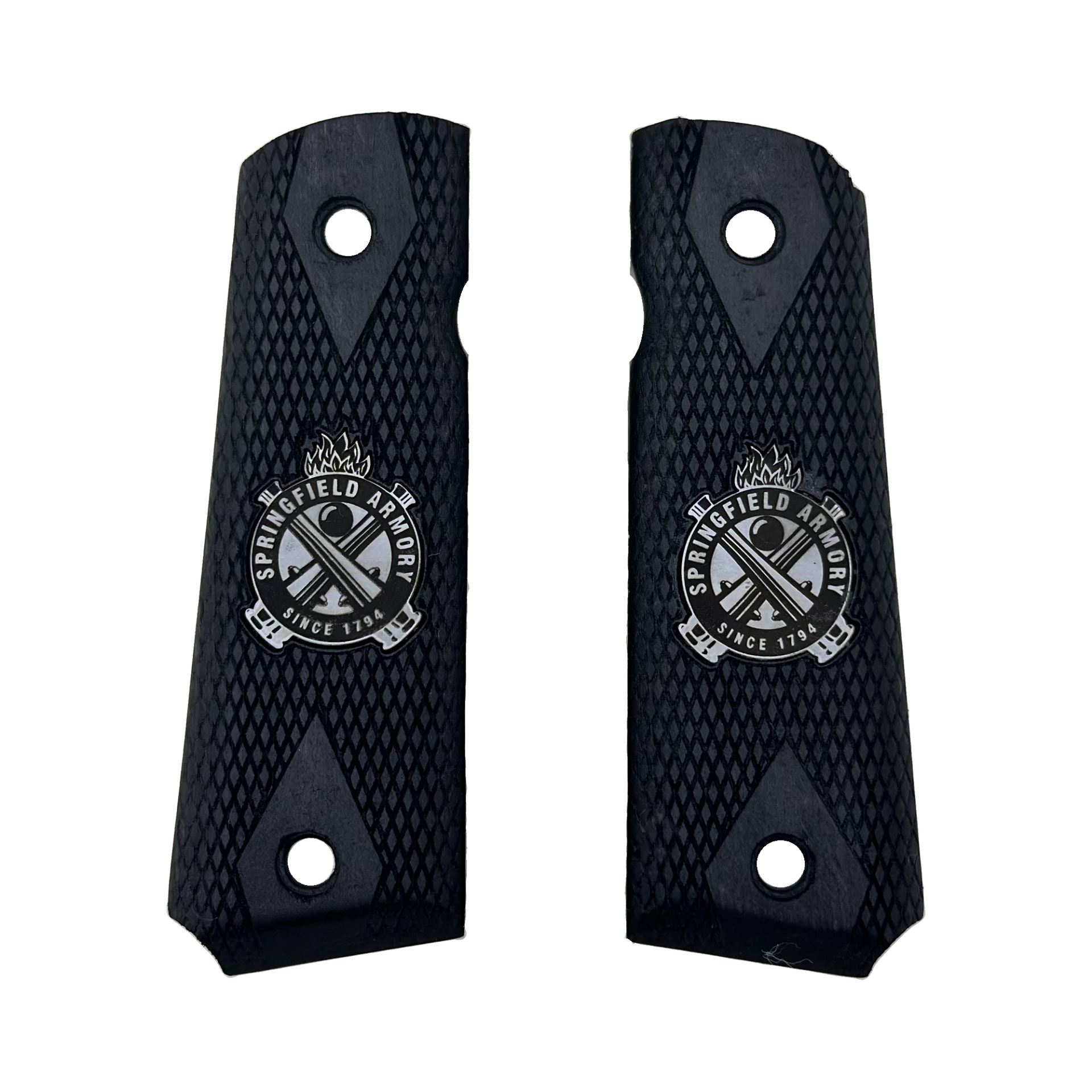 Zib Grips Silah Kabzası - Colt 1911, Girsan MC 1911 ile Uyumlu - Siyah Renk - Metal Logolu - CLT1911SY012L1