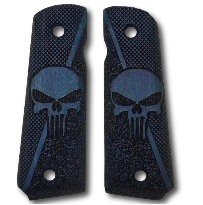 Zib Grips Silah Kabzası - Colt 1911, Girsan MC 1911 ile Uyumlu - Mavi Renk - CLT1911MV022