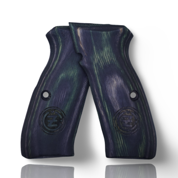 Zib Grips Silah Kabzası - CZ 75, Canik 55, S120, L120 ile Uyumlu - Sadece vernik uygulanmış - Lamine Malzemesinden Yapılma - LMCZ75SV075