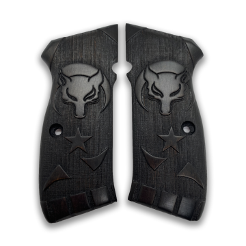 Zib Grips Silah Kabzası - CZ 75, Canik 55, S120, L120 ile Uyumlu - Siyah Renk - CZ75SY051