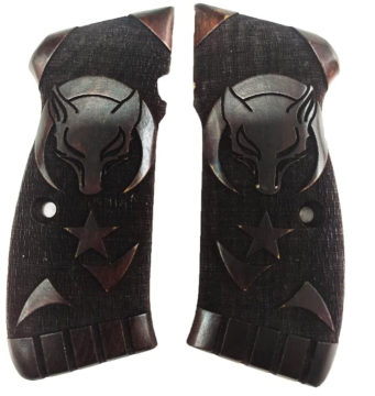 Zib Grips Silah Kabzası - CZ 75, Canik 55, S120, L120 ile Uyumlu - Koyu Kahverengi Renk - CZ75CV051