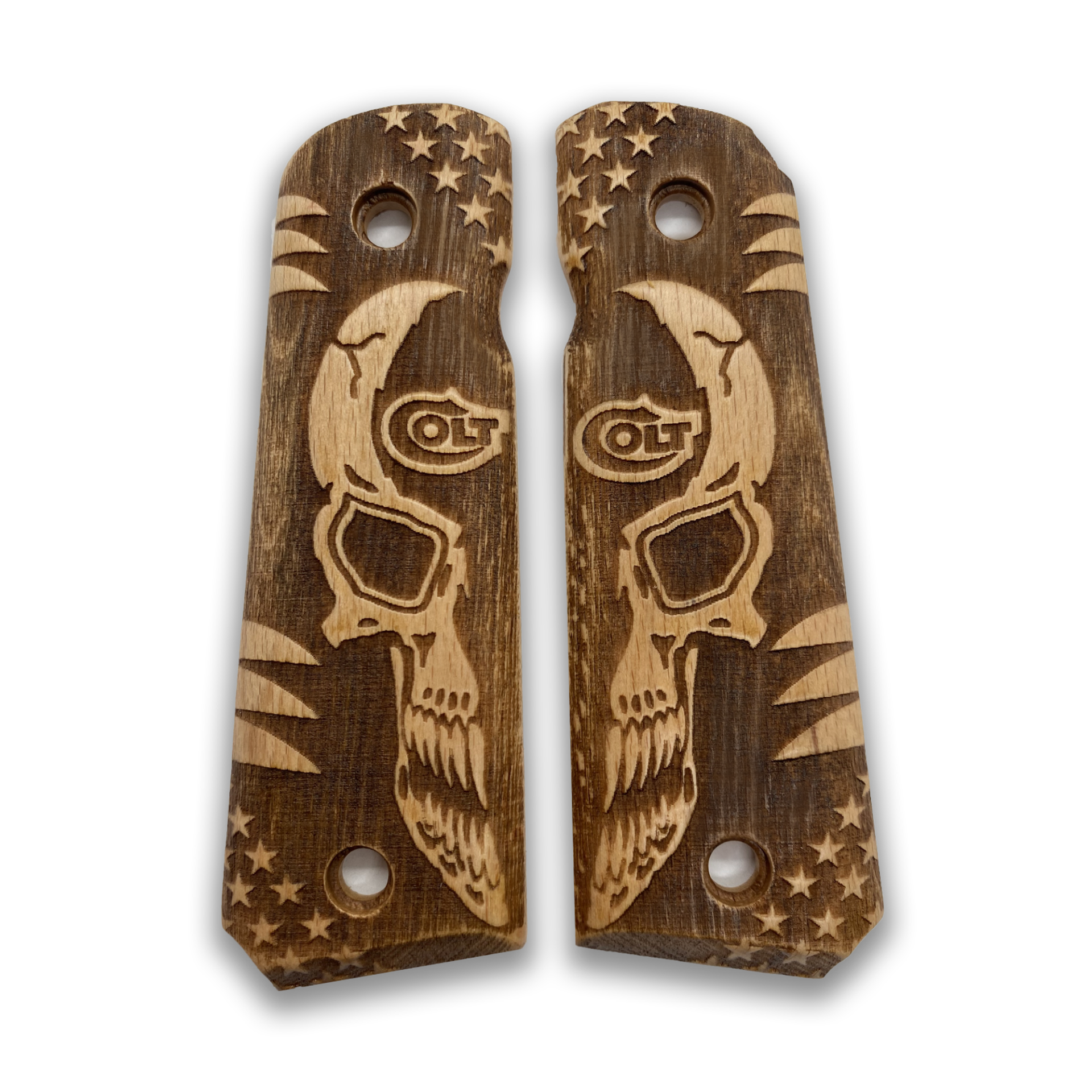 Zib Grips Silah Kabzası - Colt 1911, Girsan MC 1911 ile Uyumlu - Sadece vernik uygulanmış - CLT1911SV019