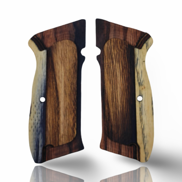 Zib Grips Silah Kabzası - CZ 75, Canik 55, S120, L120 ile Uyumlu - Sadece vernik uygulanmış - Lamine Malzemesinden Yapılma - LMCZ75SV076