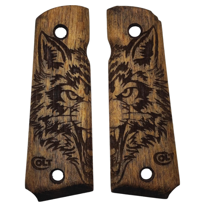 Zib Grips Silah Kabzası - Colt 1911, Girsan MC 1911 ile Uyumlu - Açık Kahverengi Renk - CLT1911UC050