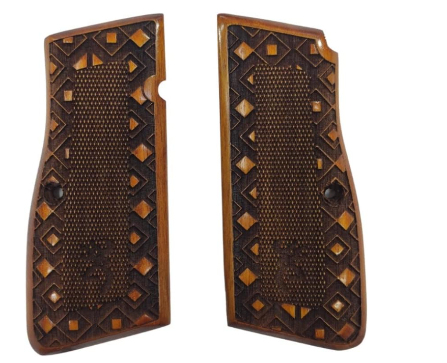 Zib Grips Silah Kabzası - Zig 14, Browning HP, High Power 14, Dik Kasa, Browning Halkalı (Halka için kesim yaptırmak için mesaj atın), Halkasız ile Uyumlu - Sarı Renk - BRWHPSR015
