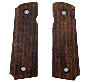 Zib Grips Silah Kabzası - Colt 1911, Girsan MC 1911 ile Uyumlu - Koyu Kahverengi Renk - CLT1911CV007