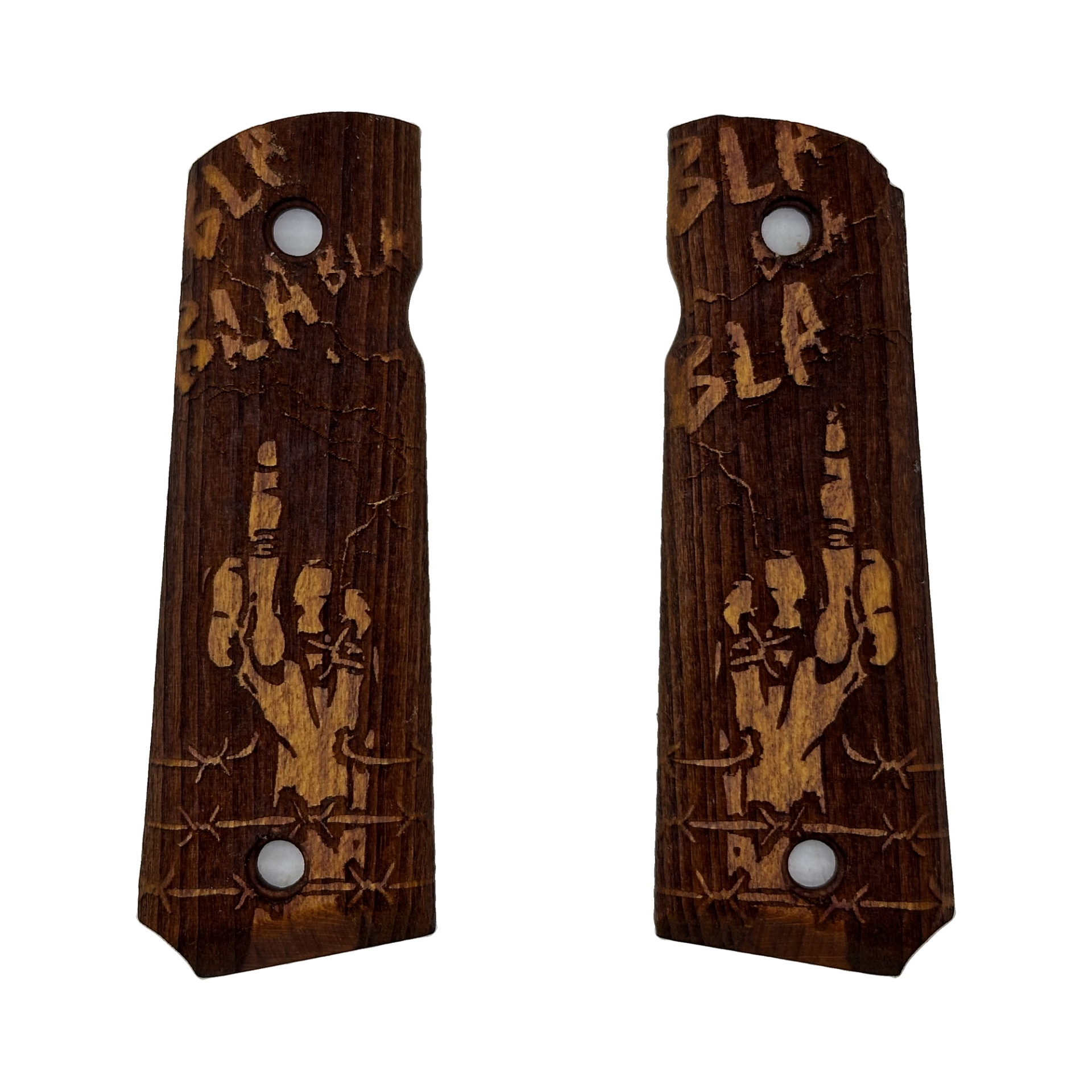 Zib Grips Silah Kabzası - Colt 1911, Girsan MC 1911 ile Uyumlu - Tütün Renk - CLT1911TN009