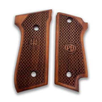Zib Grips Silah Kabzası - Beretta Çift Mandallı, 92 Early ile Uyumlu - Meşe Renk - BRT92EAMS003