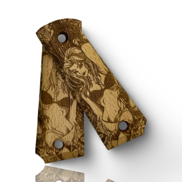 Zib Grips Silah Kabzası - Colt 1911, Girsan MC 1911 ile Uyumlu - Sadece vernik uygulanmış - CLT1911SV084