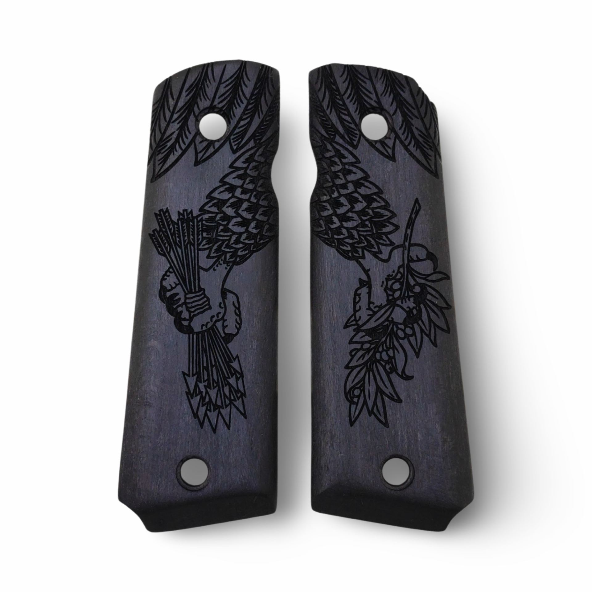 Zib Grips Silah Kabzası - Colt 1911, Girsan MC 1911 ile Uyumlu - Siyah Renk - CLT1911SY016