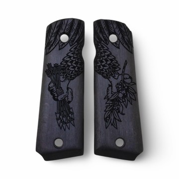 Zib Grips Silah Kabzası - Colt 1911, Girsan MC 1911 ile Uyumlu - Siyah Renk - CLT1911SY016