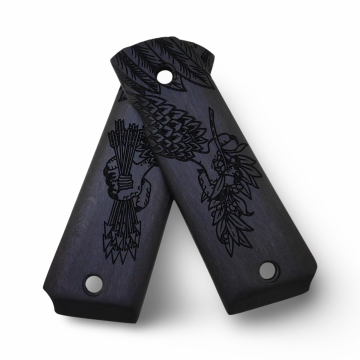 Zib Grips Silah Kabzası - Colt 1911, Girsan MC 1911 ile Uyumlu - Siyah Renk - CLT1911SY016