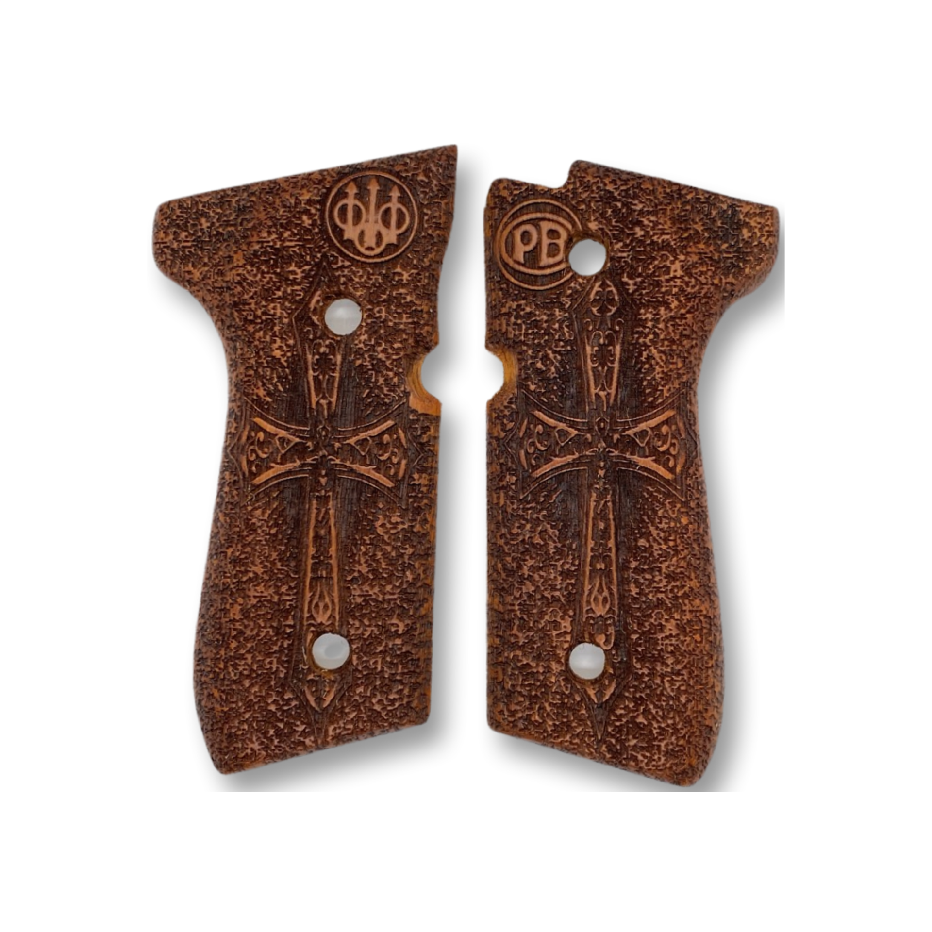 Zib Grips Silah Kabzası - Girsan Yavuz 16, Beretta F92 ile Uyumlu - Meşe Renk - BRTF92MS012