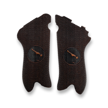 Zib Grips Silah Kabzası - Luger P08, 1917 Parabellum ile Uyumlu - Koyu Kahverengi Renk - LGRP08CV008