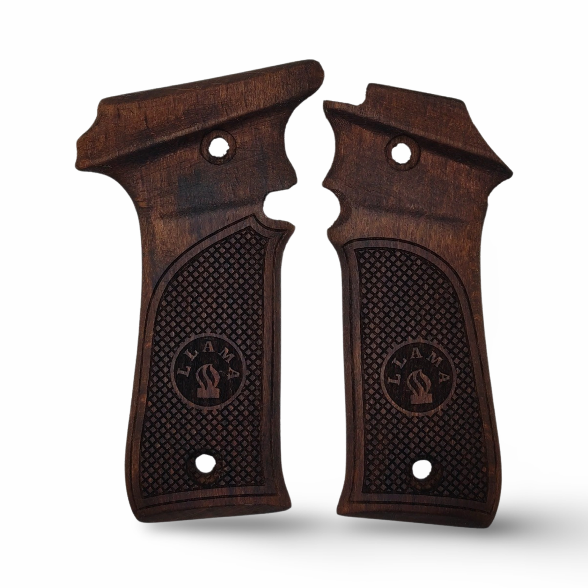 Zib Grips Silah Kabzası - LLama 7.65, Llama Model X-A .32 Kalibre ile Uyumlu - Koyu Kahverengi Renk - LLM32CV001