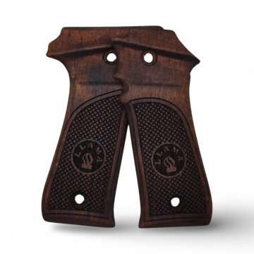 Zib Grips Silah Kabzası - LLama 7.65, Llama Model X-A .32 Kalibre ile Uyumlu - Koyu Kahverengi Renk - LLM32CV001