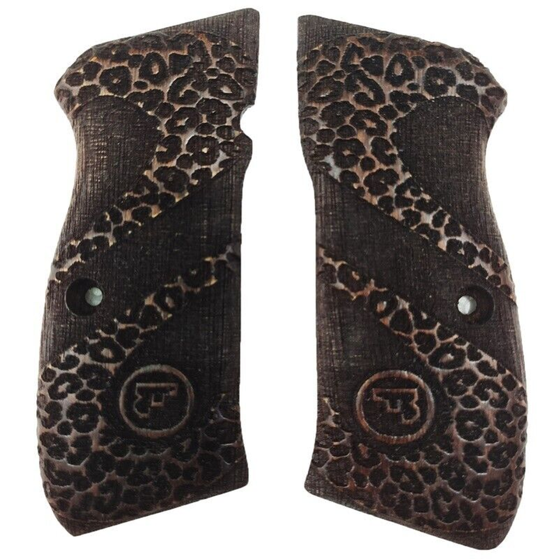 Zib Grips Silah Kabzası - CZ 75, Canik 55, S120, L120 ile Uyumlu - Koyu Kahverengi Renk - CZ75CV045
