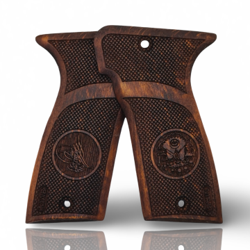 Zib Grips Silah Kabzası - Mab Model D 7.65 ile Uyumlu - Koyu Kahverengi Renk - MAB765CV003