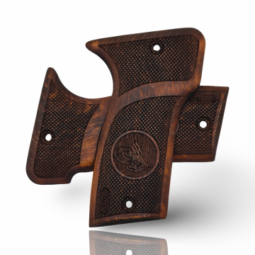 Zib Grips Silah Kabzası - Mab Model D 7.65 ile Uyumlu - Koyu Kahverengi Renk - MAB765CV003