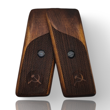 Zib Grips Silah Kabzası - Tokarev TT33, Kısa Takarof ile Uyumlu - Koyu Kahverengi Renk - TKVTT33CV004