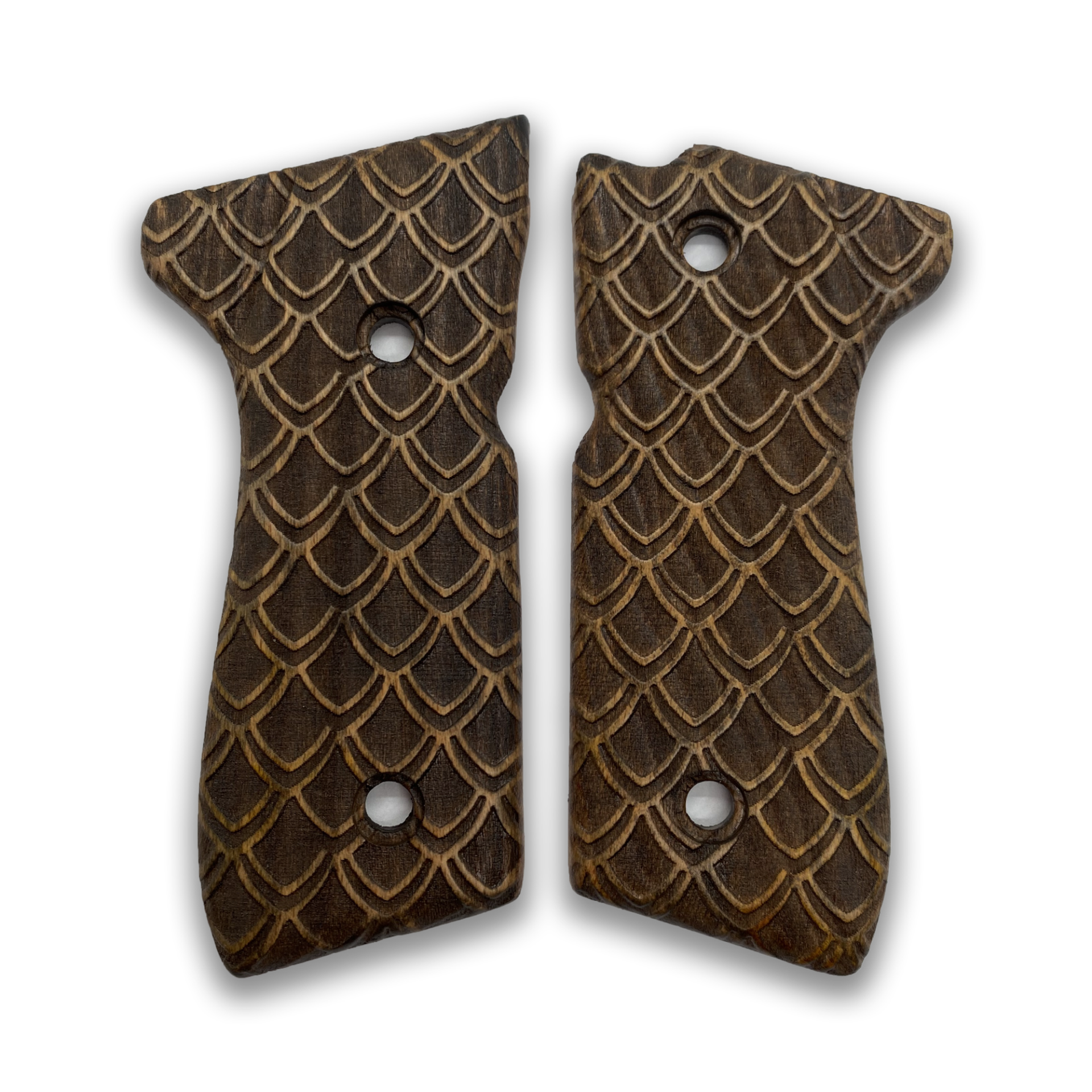 Zib Grips Silah Kabzası - Girsan Yavuz 16, Beretta F92 ile Uyumlu - Koyu Kahverengi Renk - BRTF92CV009