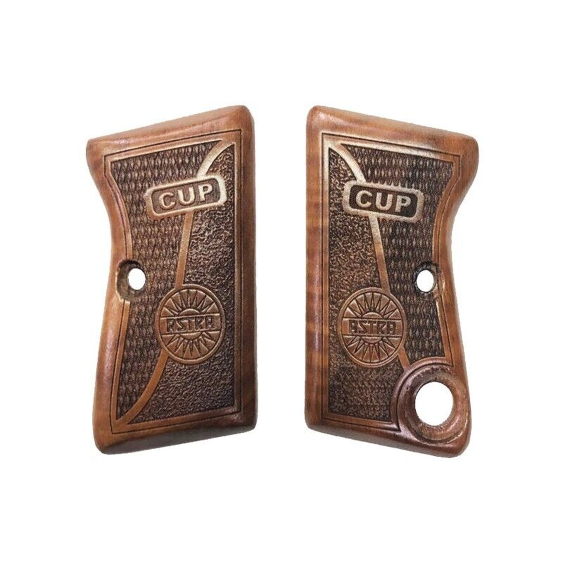 Zib Grips Silah Kabzası - Astra CUB2000, Cup 6,35 ile Uyumlu - Koyu Kahverengi Renk - ASTCUBCV004