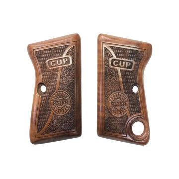 Zib Grips Silah Kabzası - Astra CUB2000, Cup 6,35 ile Uyumlu - Koyu Kahverengi Renk - ASTCUBCV004