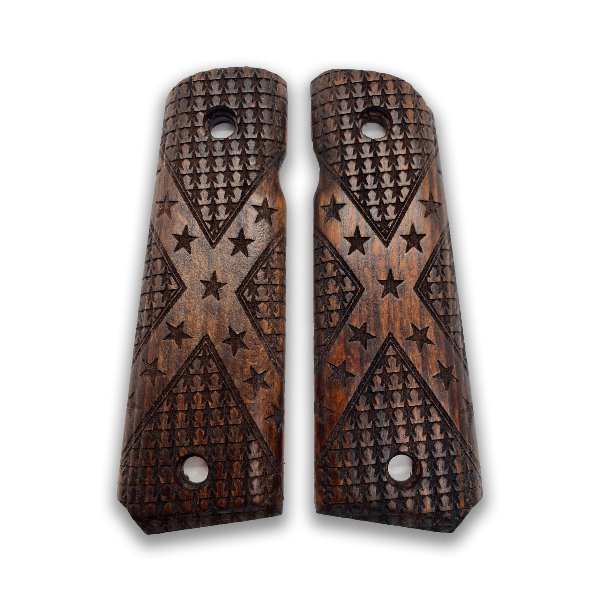 Zib Grips Silah Kabzası - Colt 1911, Girsan MC 1911 ile Uyumlu - Koyu Kahverengi Renk - CLT1911CV074