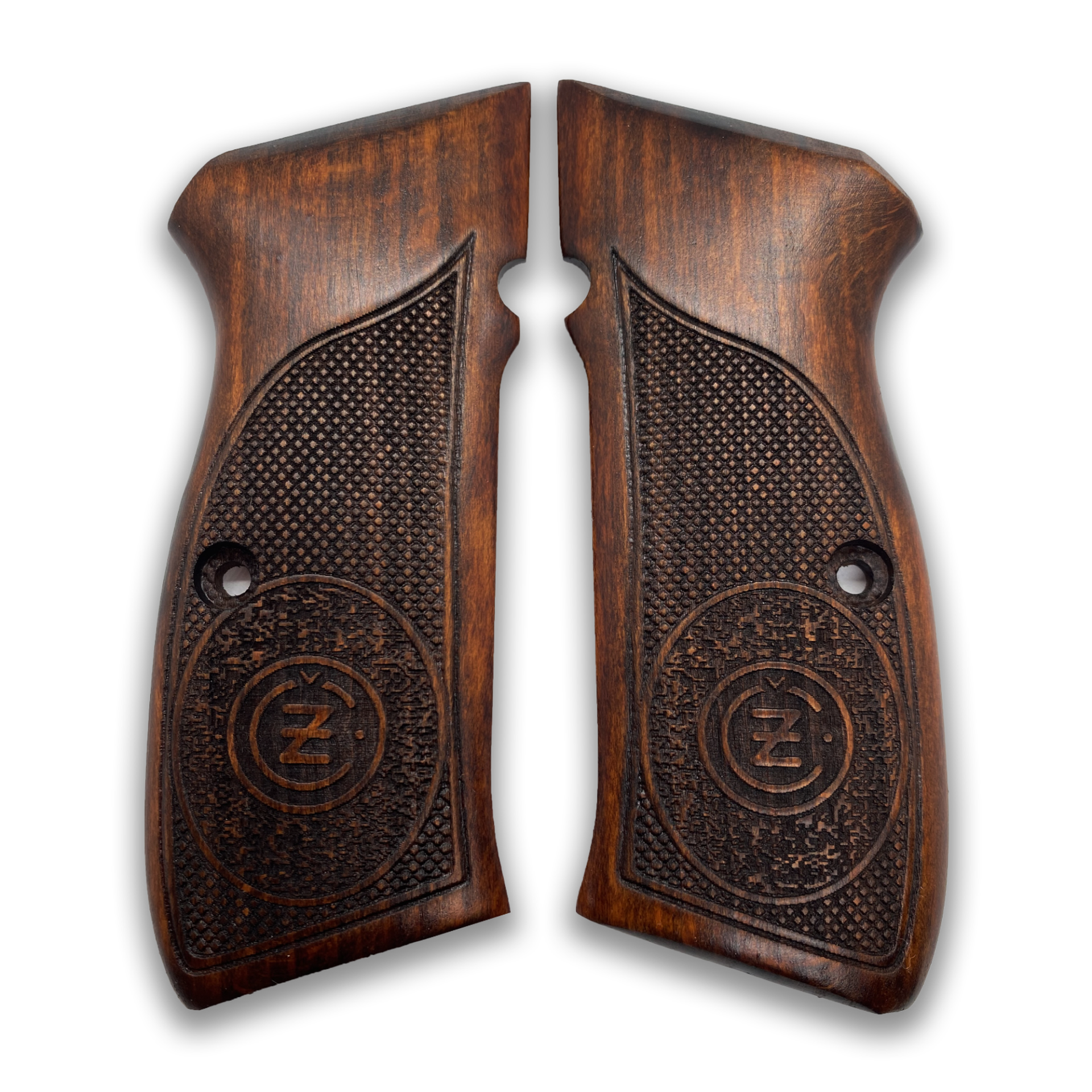 Zib Grips Silah Kabzası - CZ 75, Canik 55, S120, L120 ile Uyumlu - Koyu Kahverengi Renk - CZ75CV032
